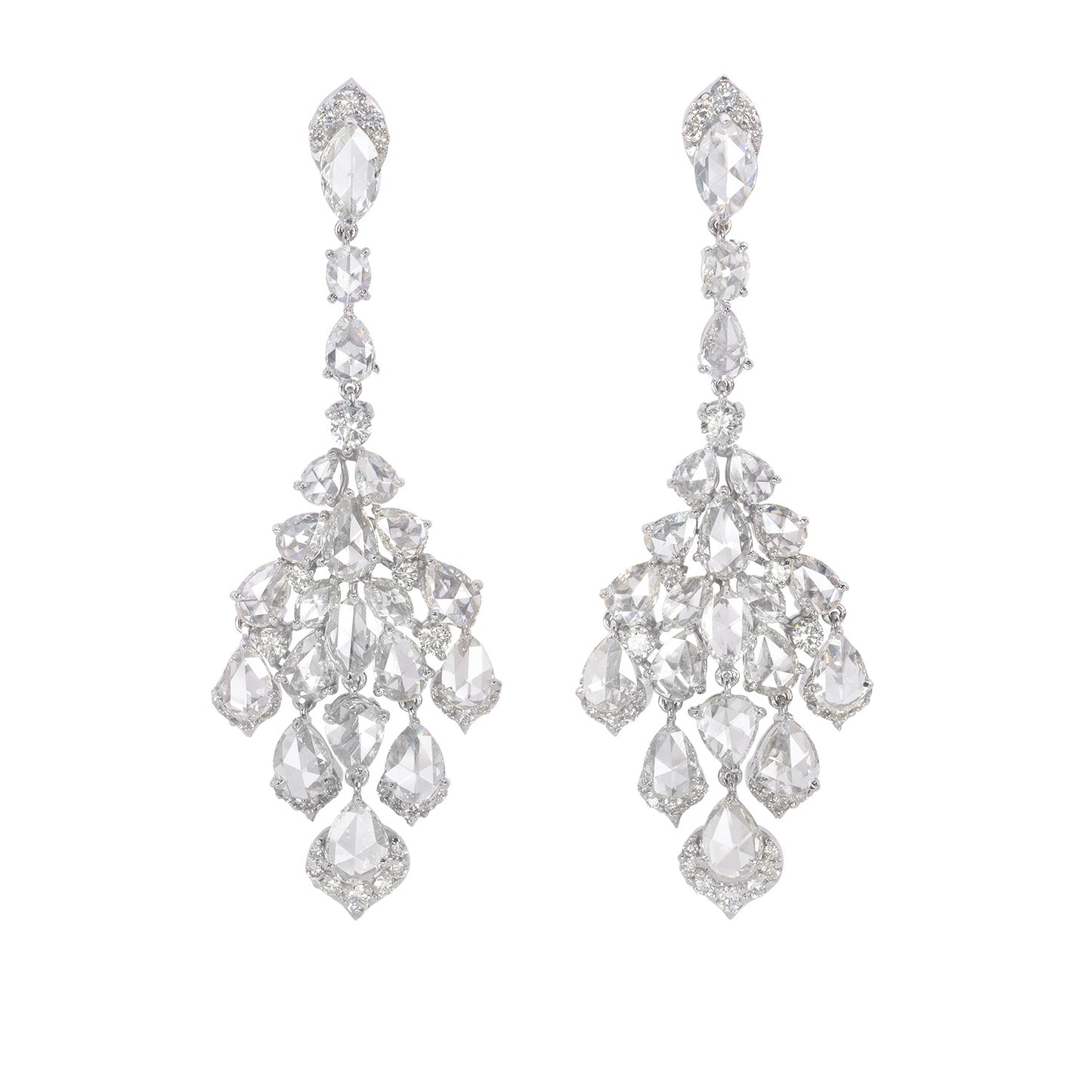 Rosecut Diamond Diamond Drop Earring image 0