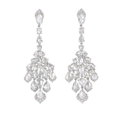 Rosecut Diamond Diamond Drop Earring image 0