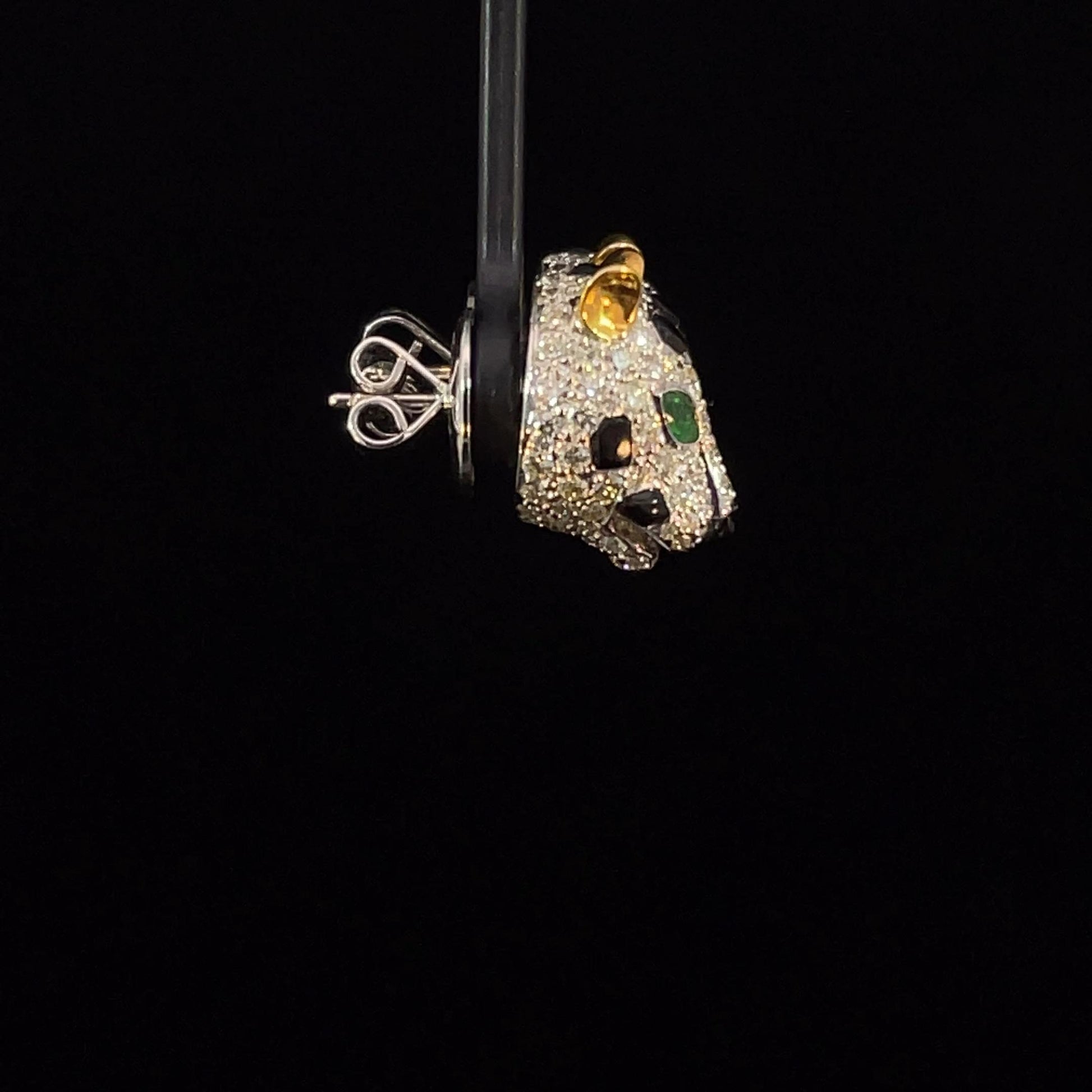 3.01 Carat Diamond Panther Studs