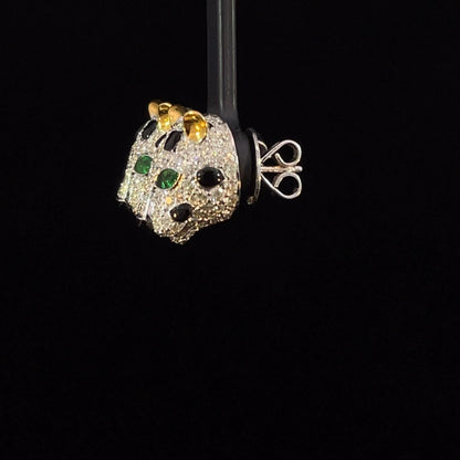 3.01 Carat Diamond Panther Studs
