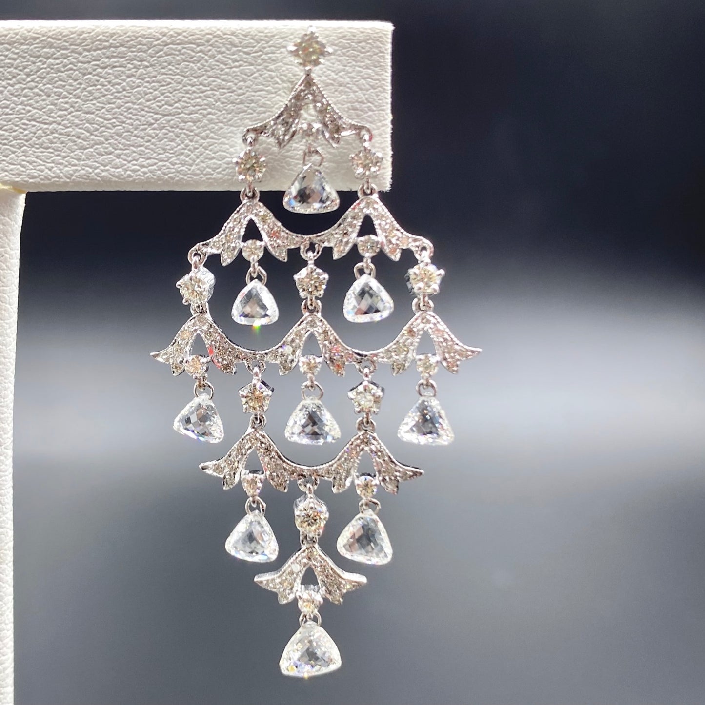 Rose Chandelier Earrings image 1