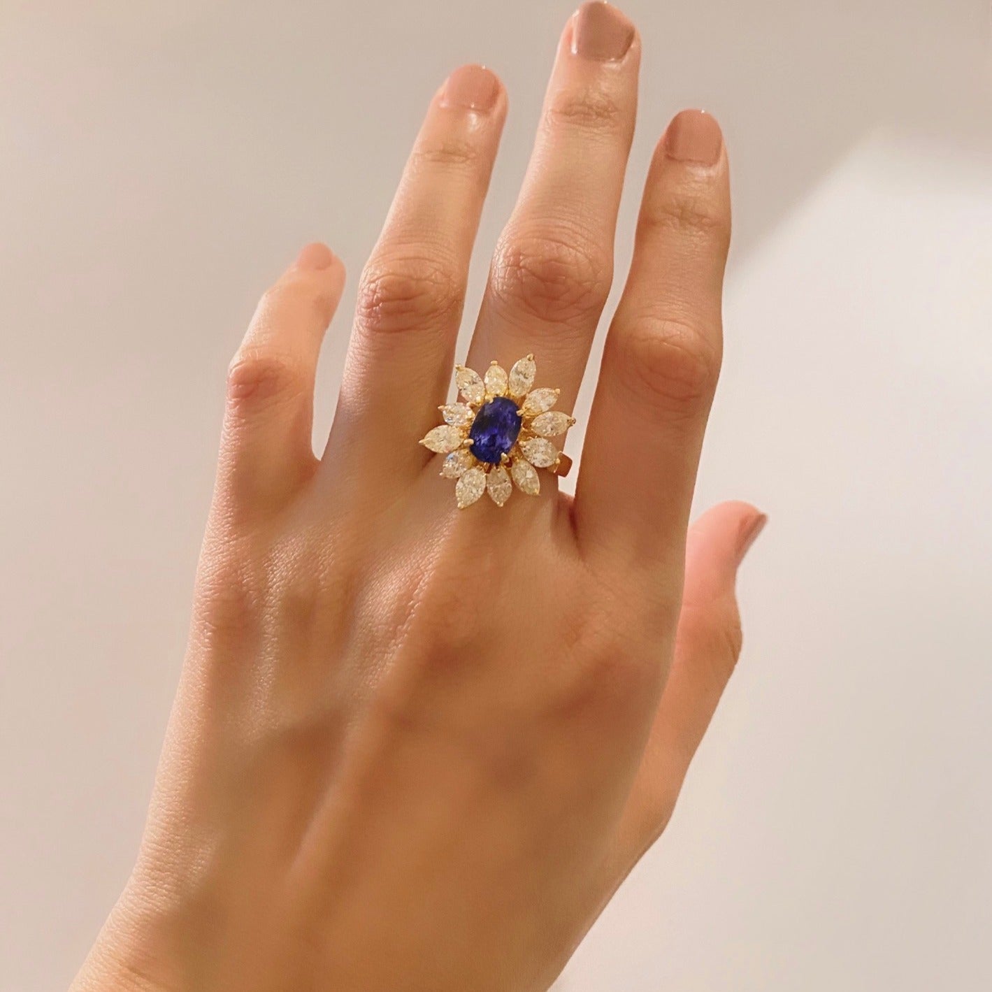 Sapphire Sun Ring image 2