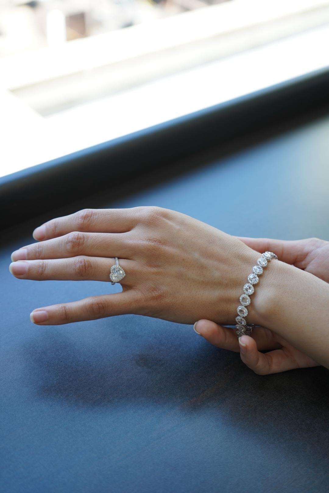 4.26 Carat Diamond and Rosecut Tennis Bracelet