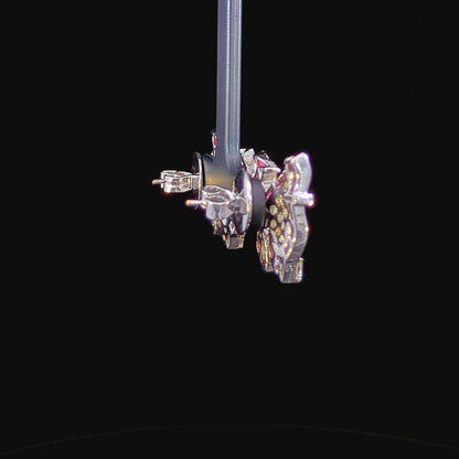 1.65 Carat Diamond Art Deco Butterfly Studs