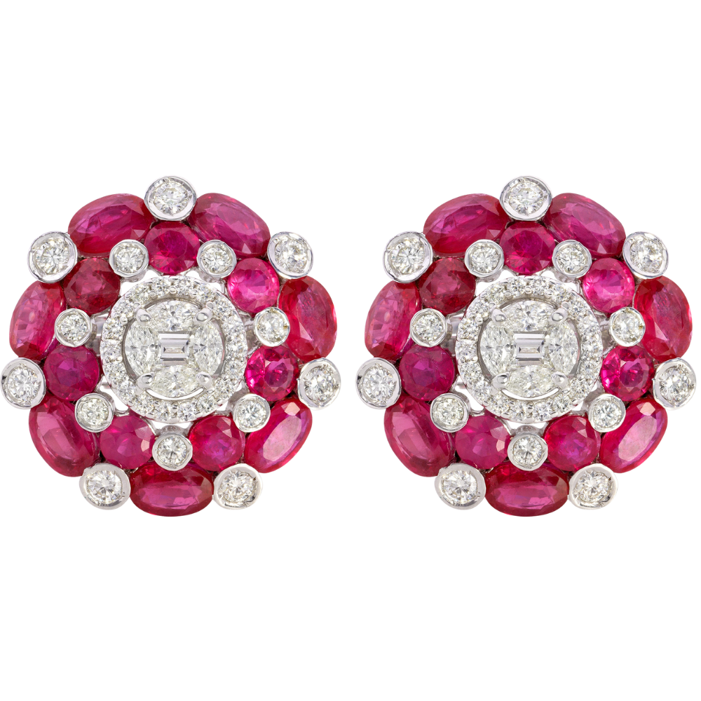 Ziya Earrings (Ruby) image 0