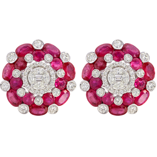 Ziya Earrings (Ruby) image 0