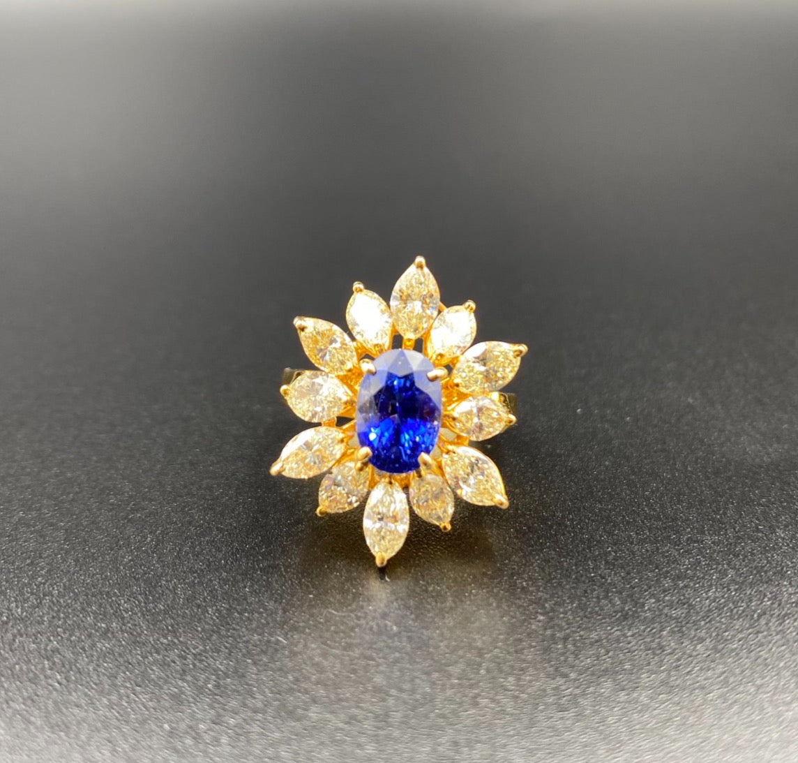 Sapphire Sun Ring image 3