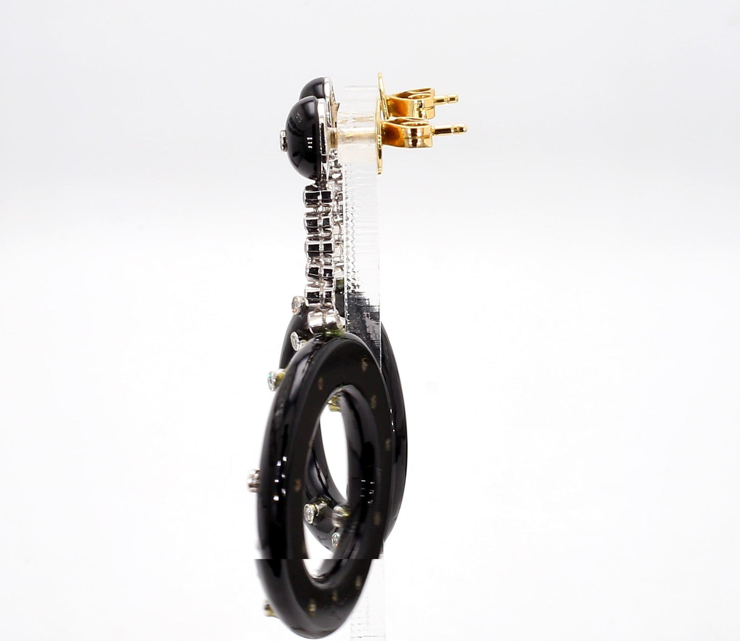 Onyx Deco Style Earrings[no photos]