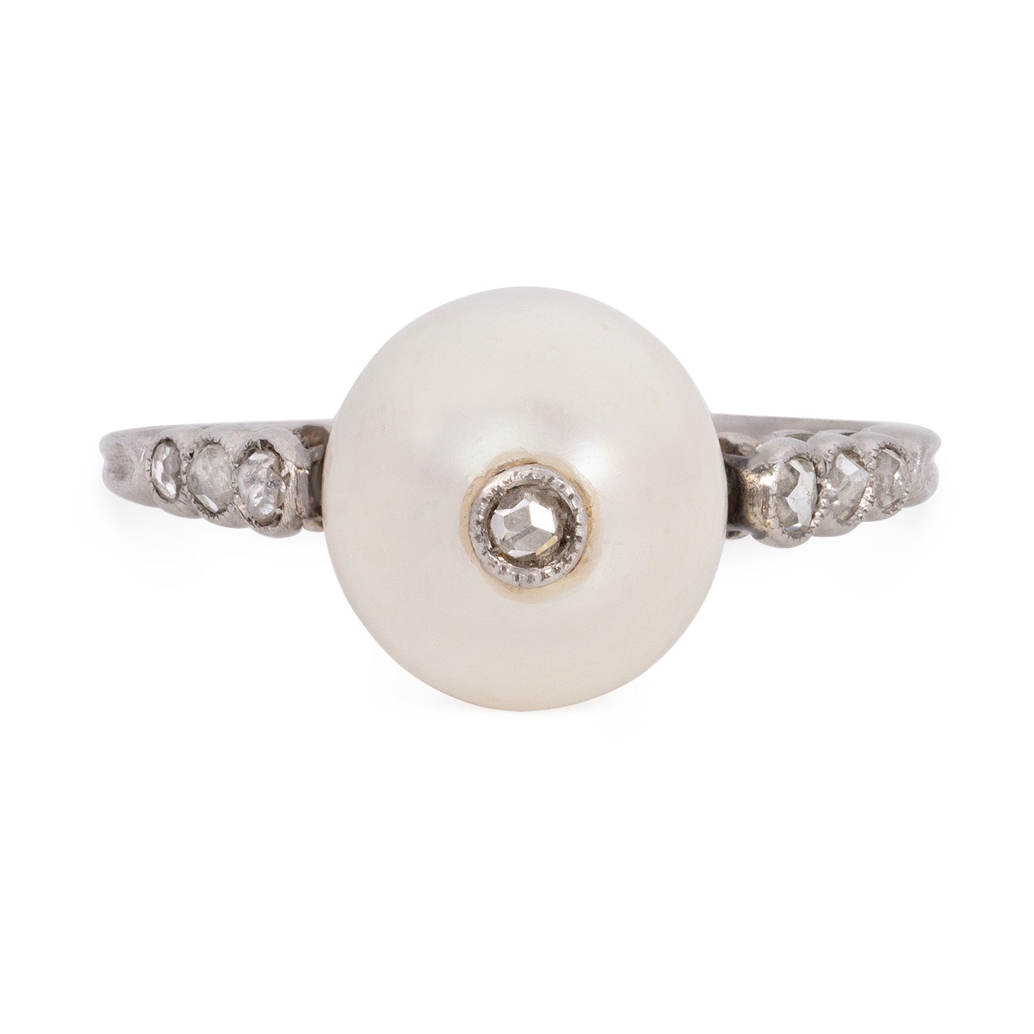Antique Natural Pearl Ring image 0