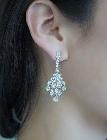 Rosecut Diamond Diamond Drop Earring image 1