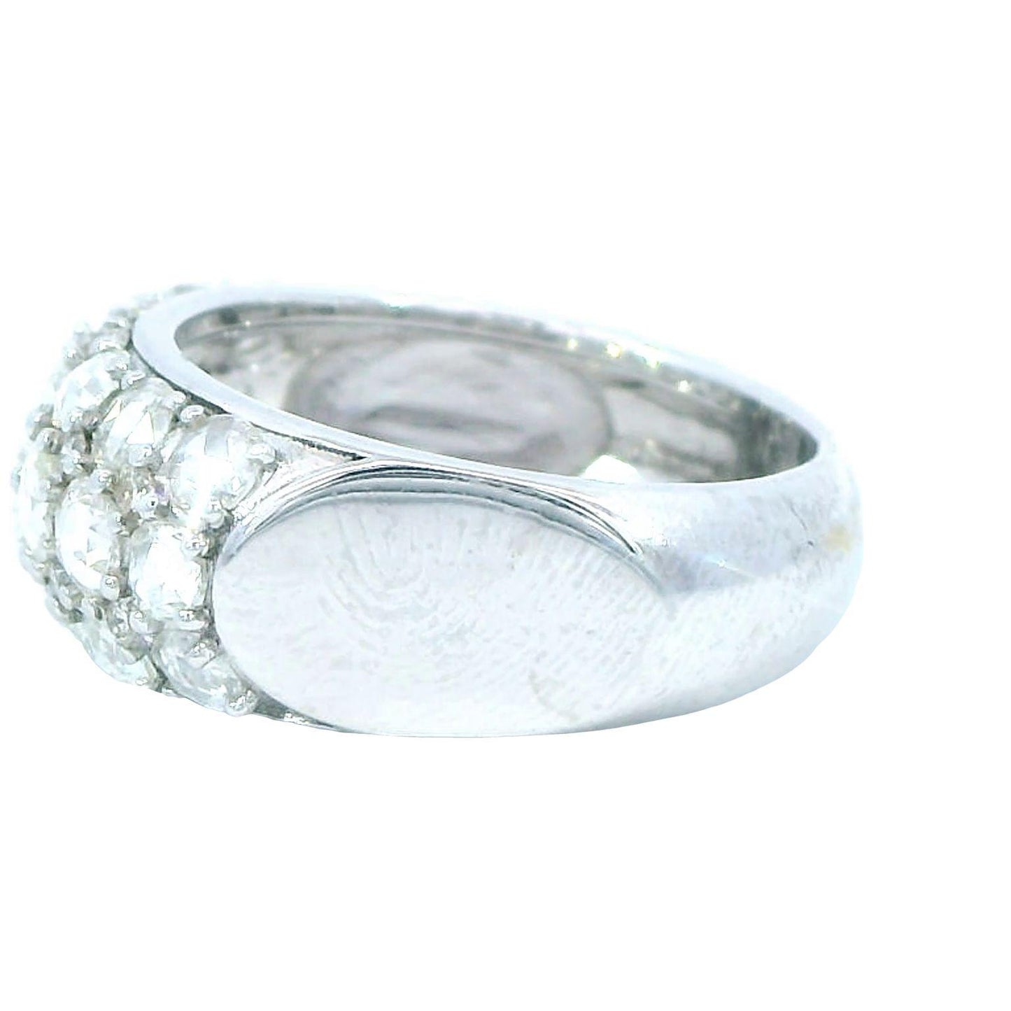 2 Carat Rose Cut Cluster Ring 18K Gold