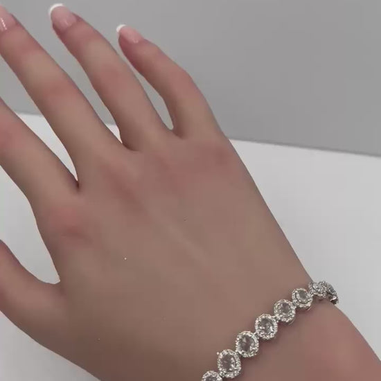 4.26 Carat Diamond and Rosecut Tennis Bracelet